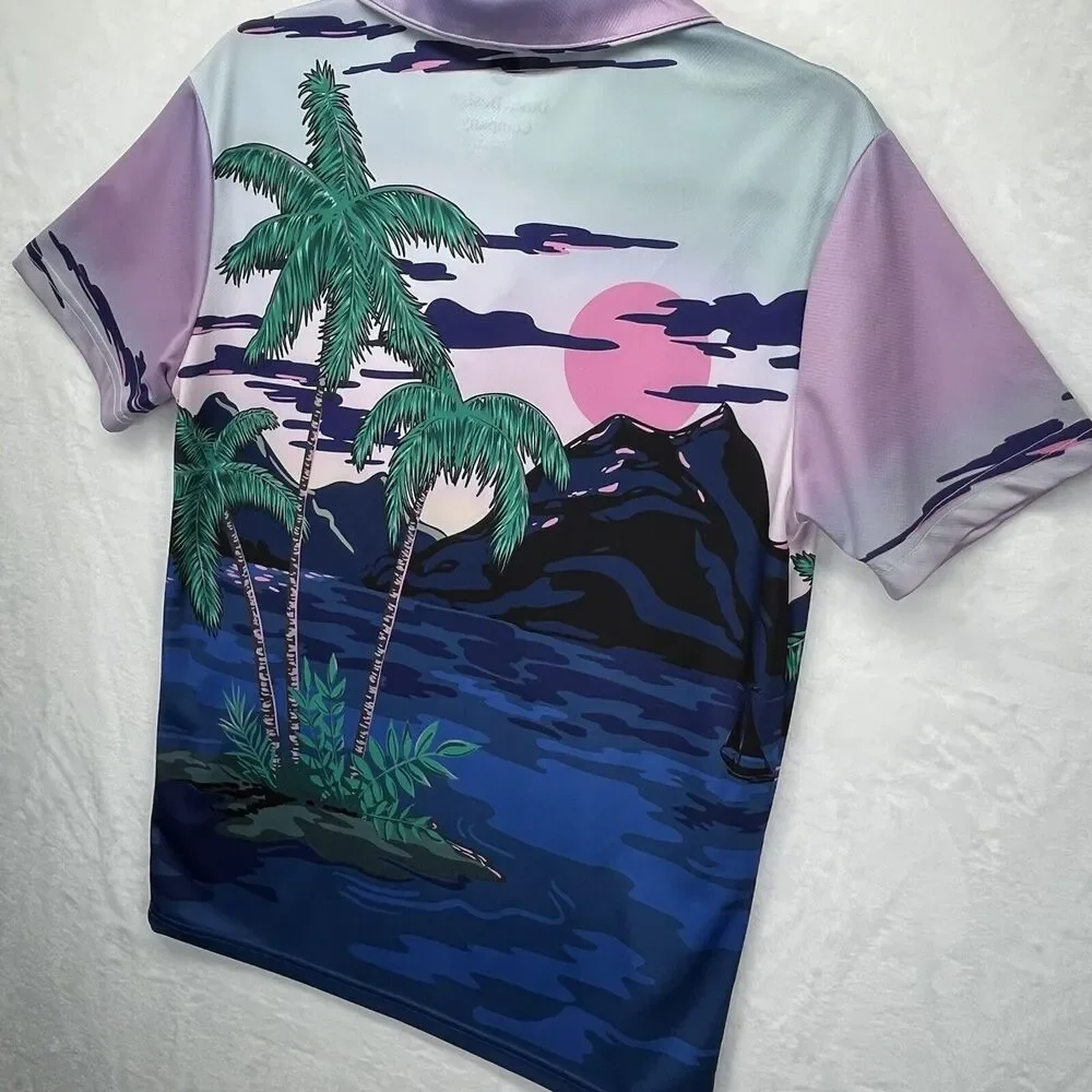 Duvin Design Company Polo Men's Small Beachy‎ Coastal Surf